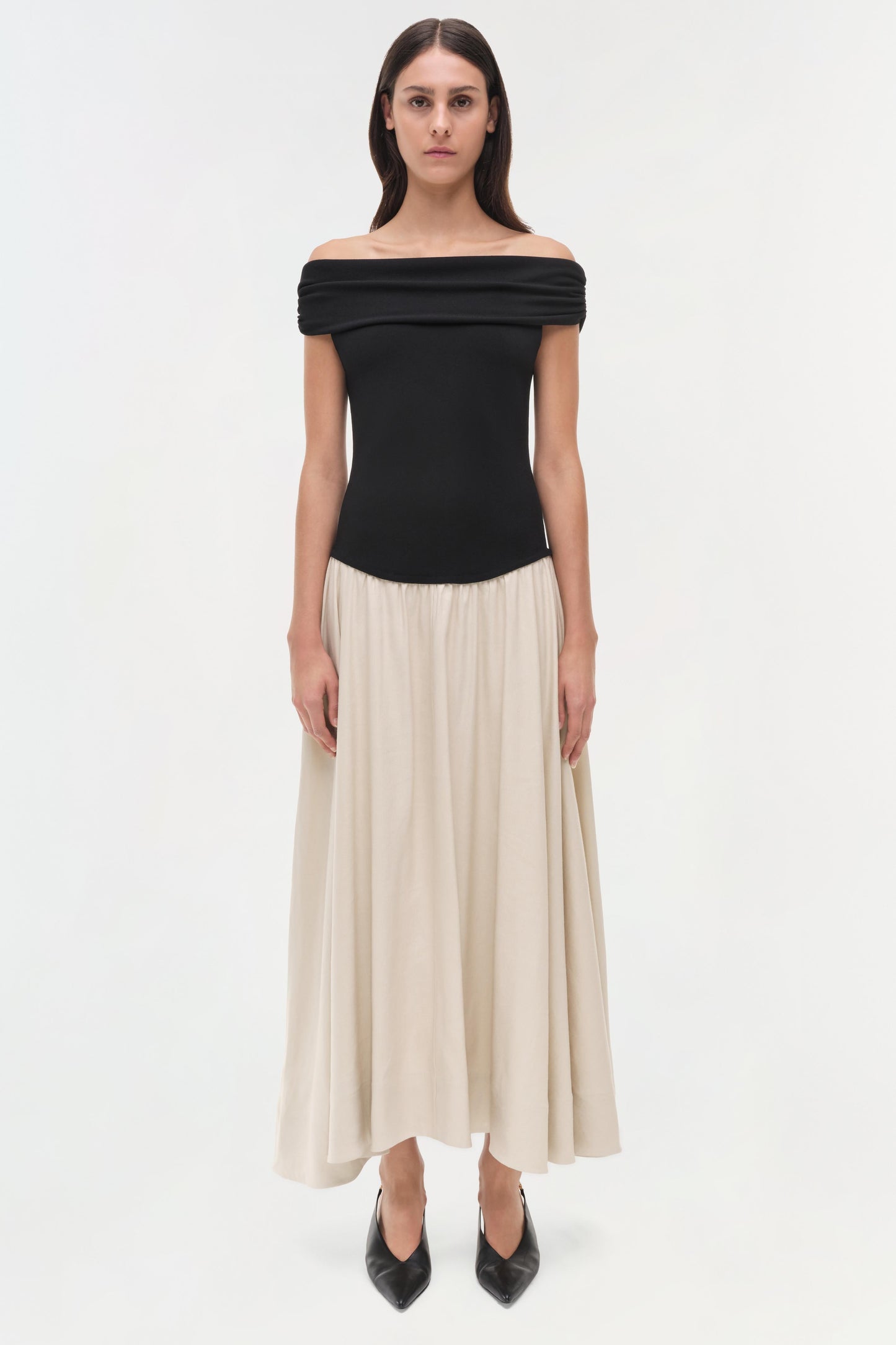 Adaline Knit Linen Midi Dress