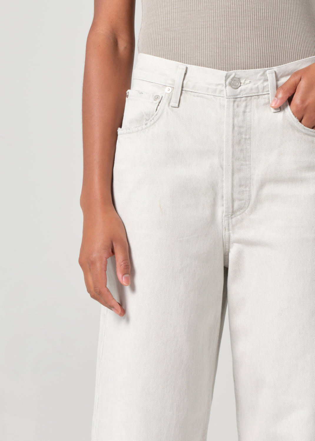 Dame High Rise Wide Leg No Cuff in Colina