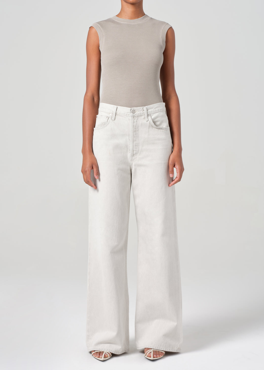 Dame High Rise Wide Leg No Cuff in Colina