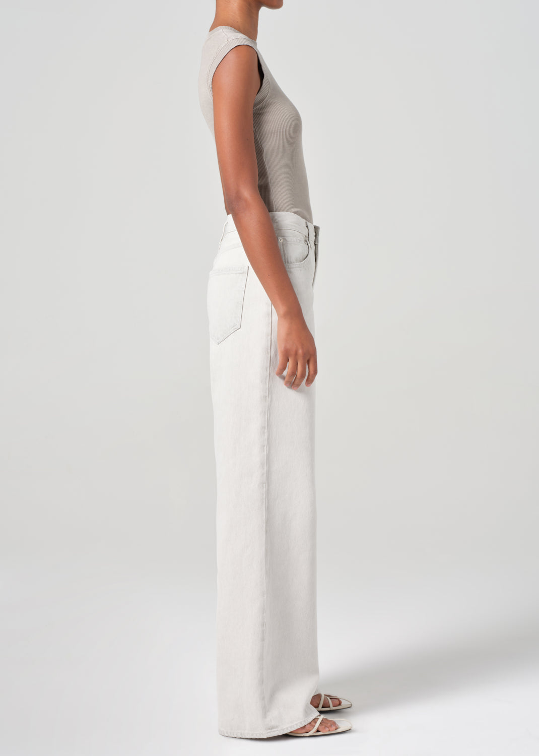 Dame High Rise Wide Leg No Cuff in Colina