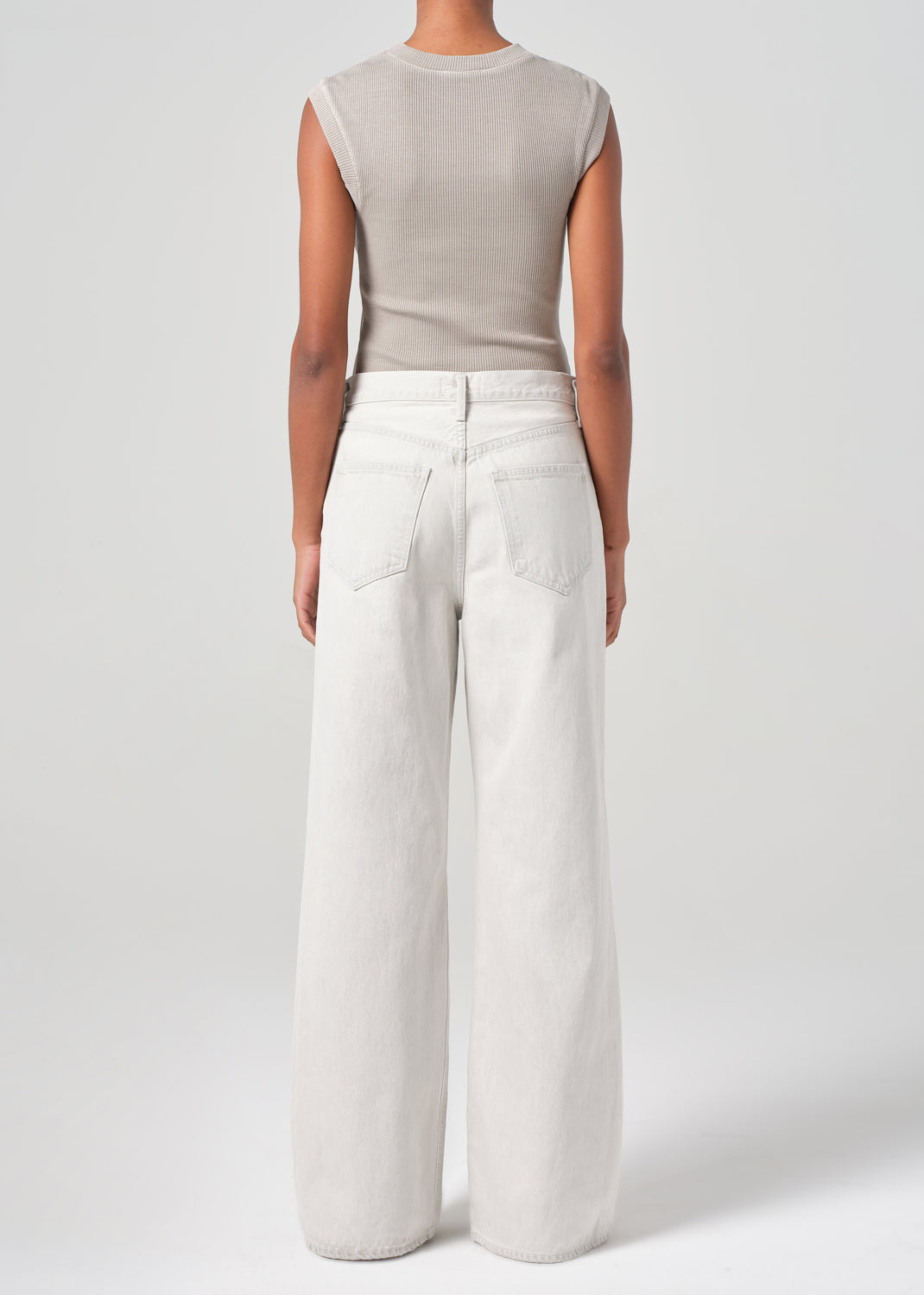 Dame High Rise Wide Leg No Cuff in Colina
