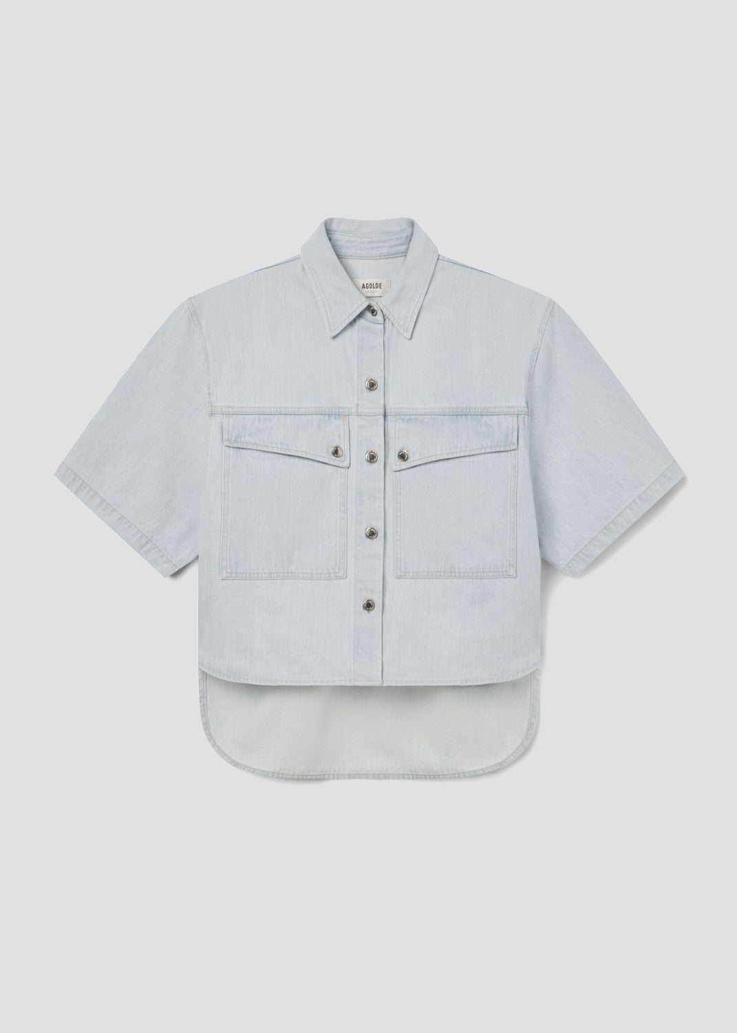 Enora High Low Shirt in Alcove
