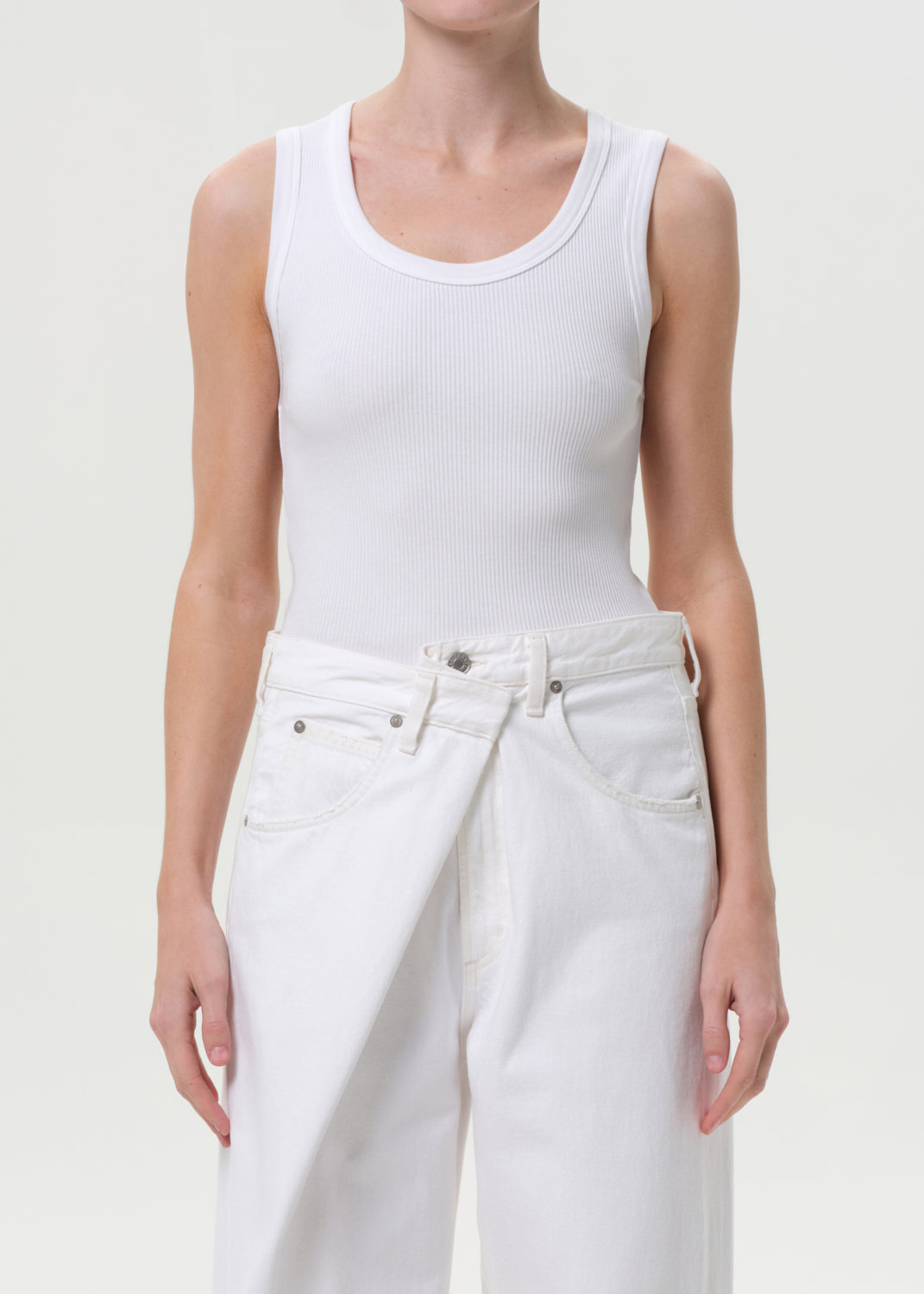 Poppy Tank in White