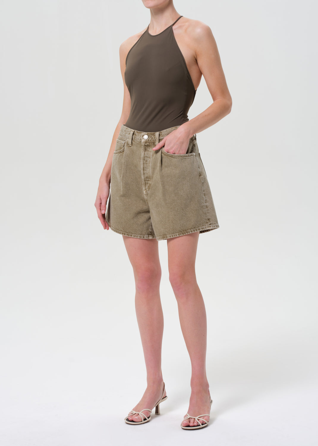 Inara Backless Bodysuit in Grove