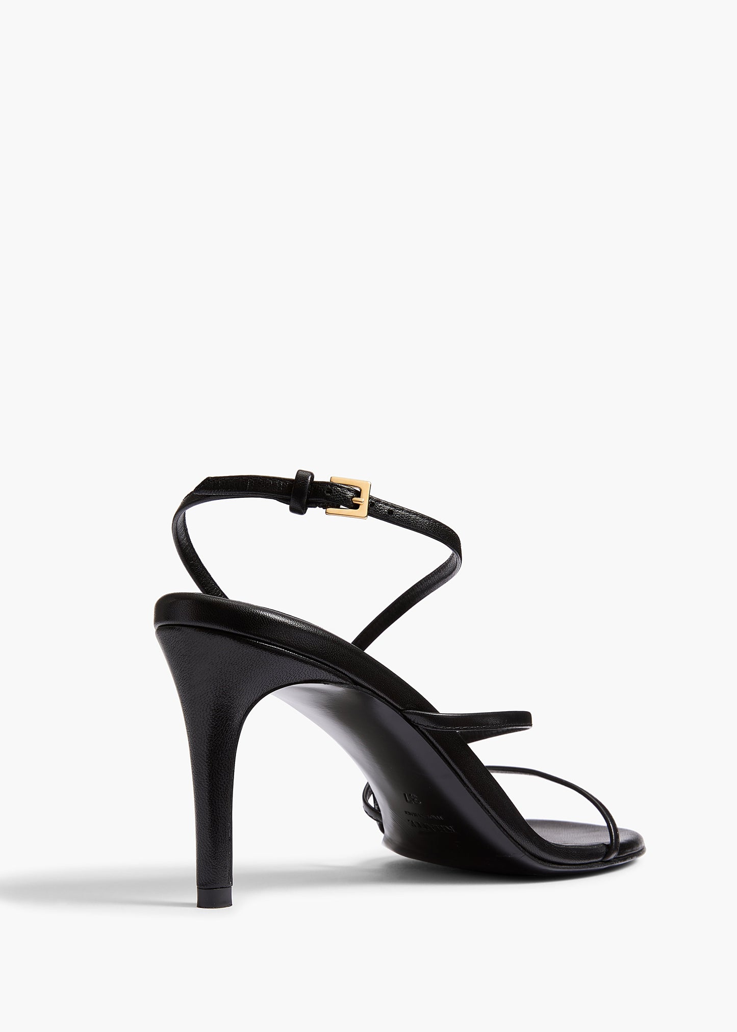 Loop Sandal in Black Leather
