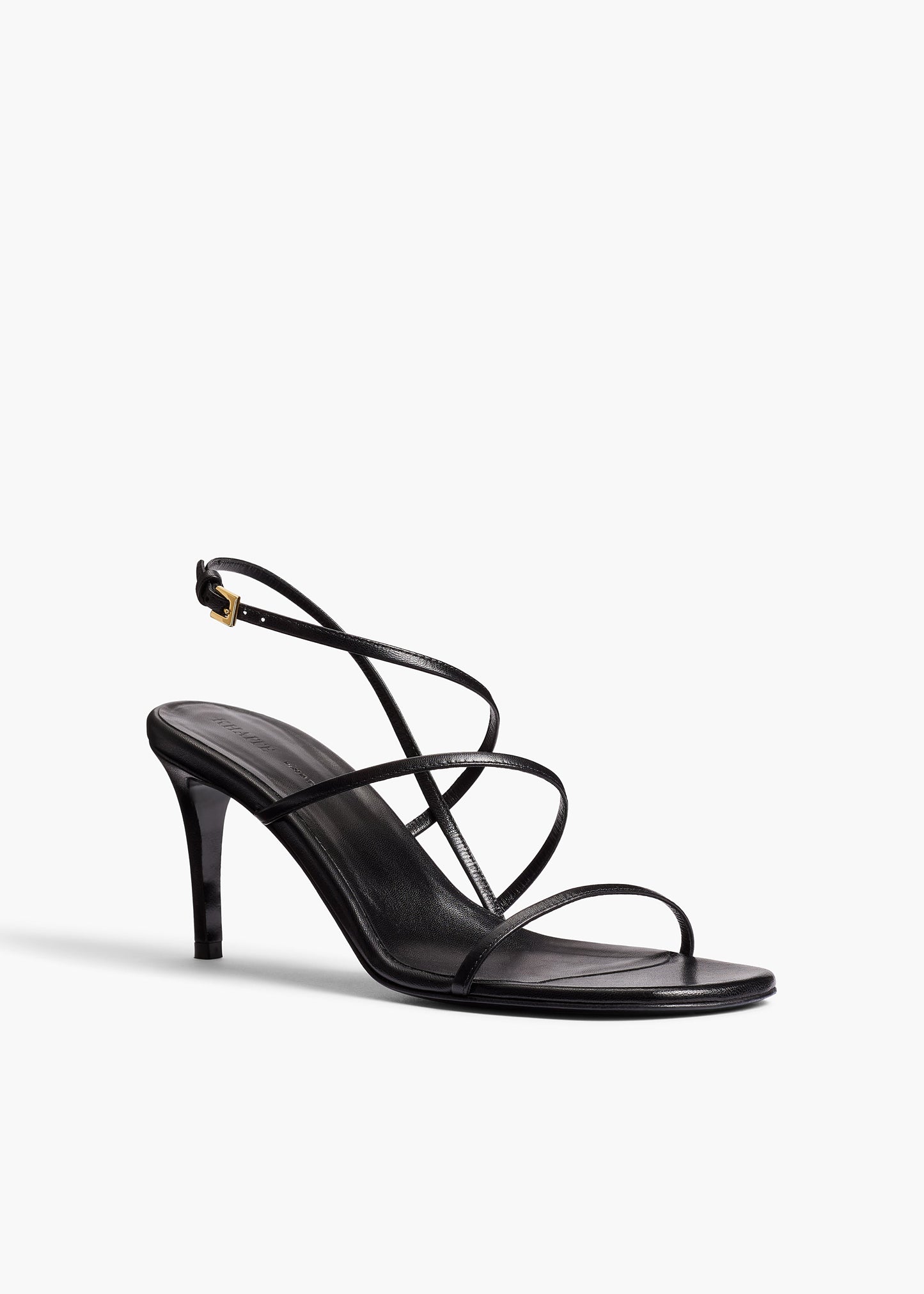 Loop Sandal in Black Leather