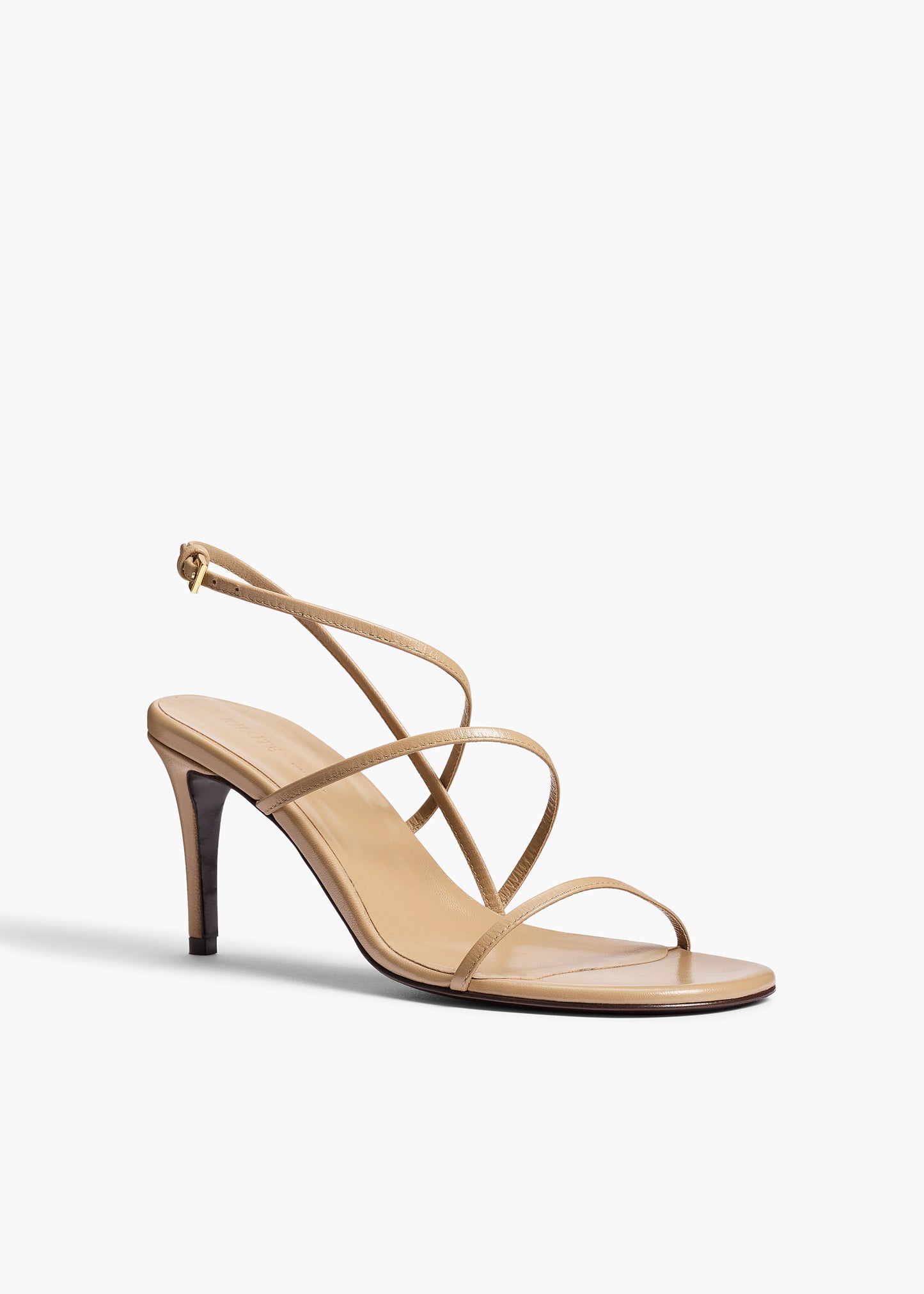 Loop Sandal in Beige Leather