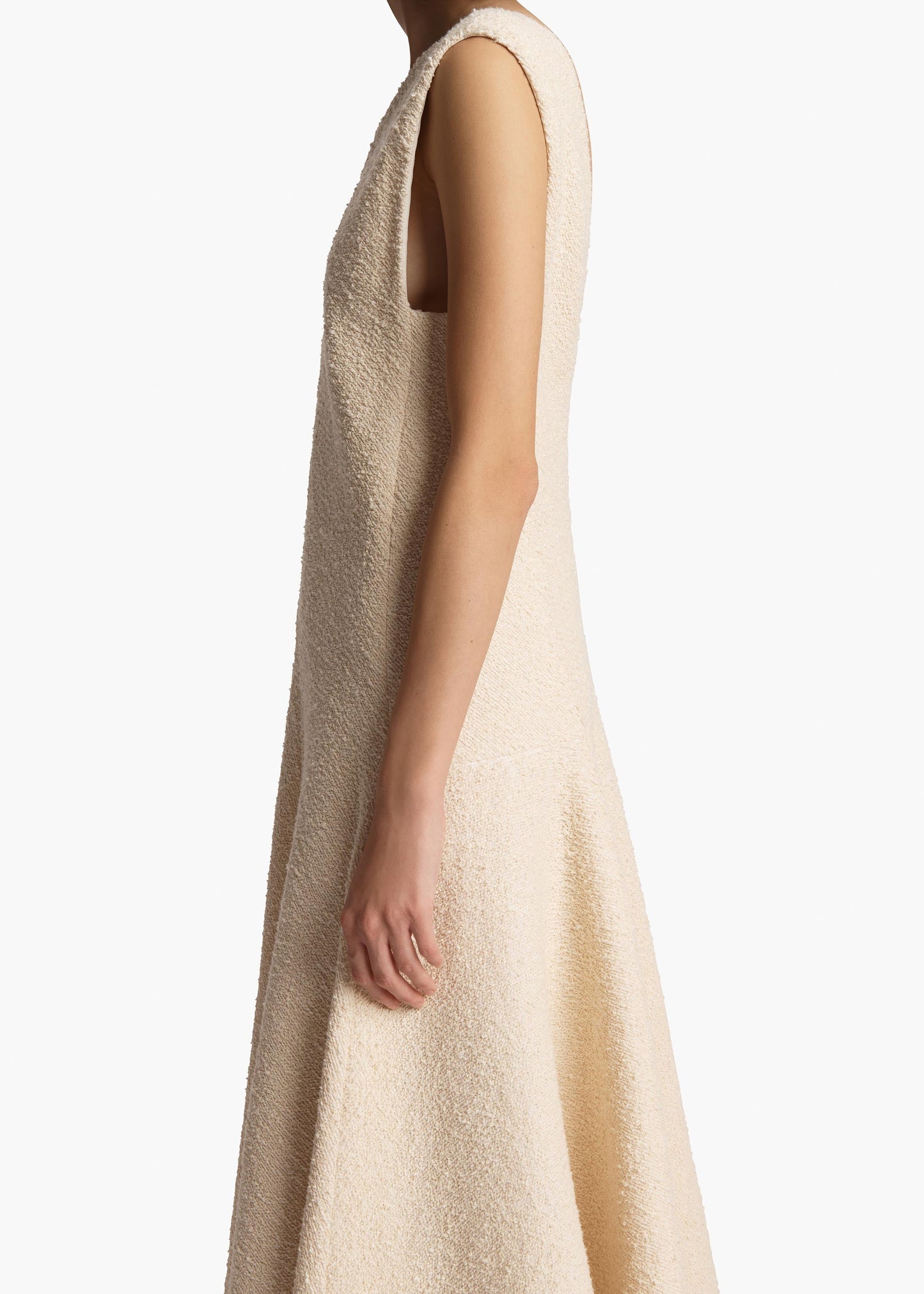 Mellie Dress in Natural Boucle