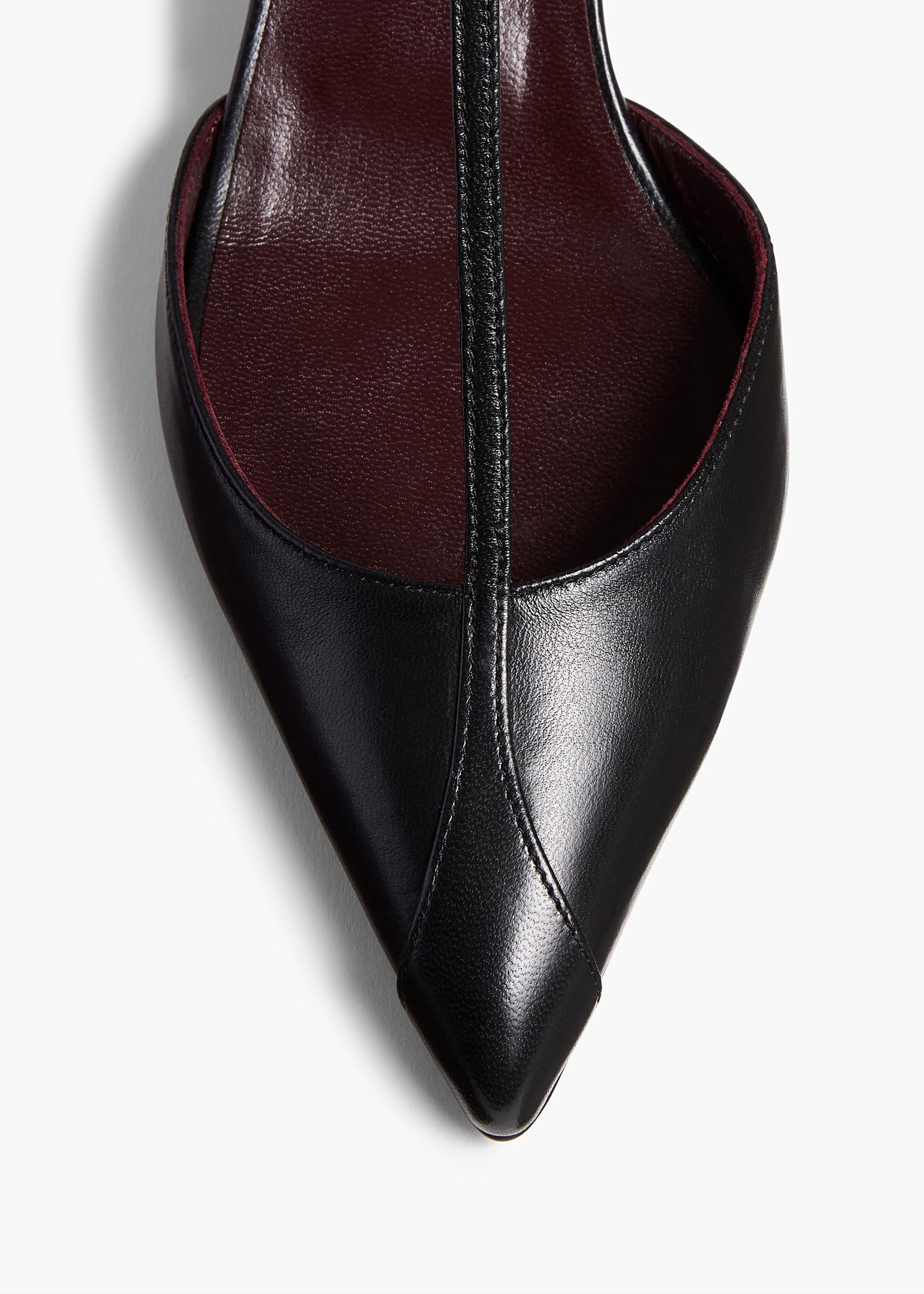Mia Pump in Black Leather