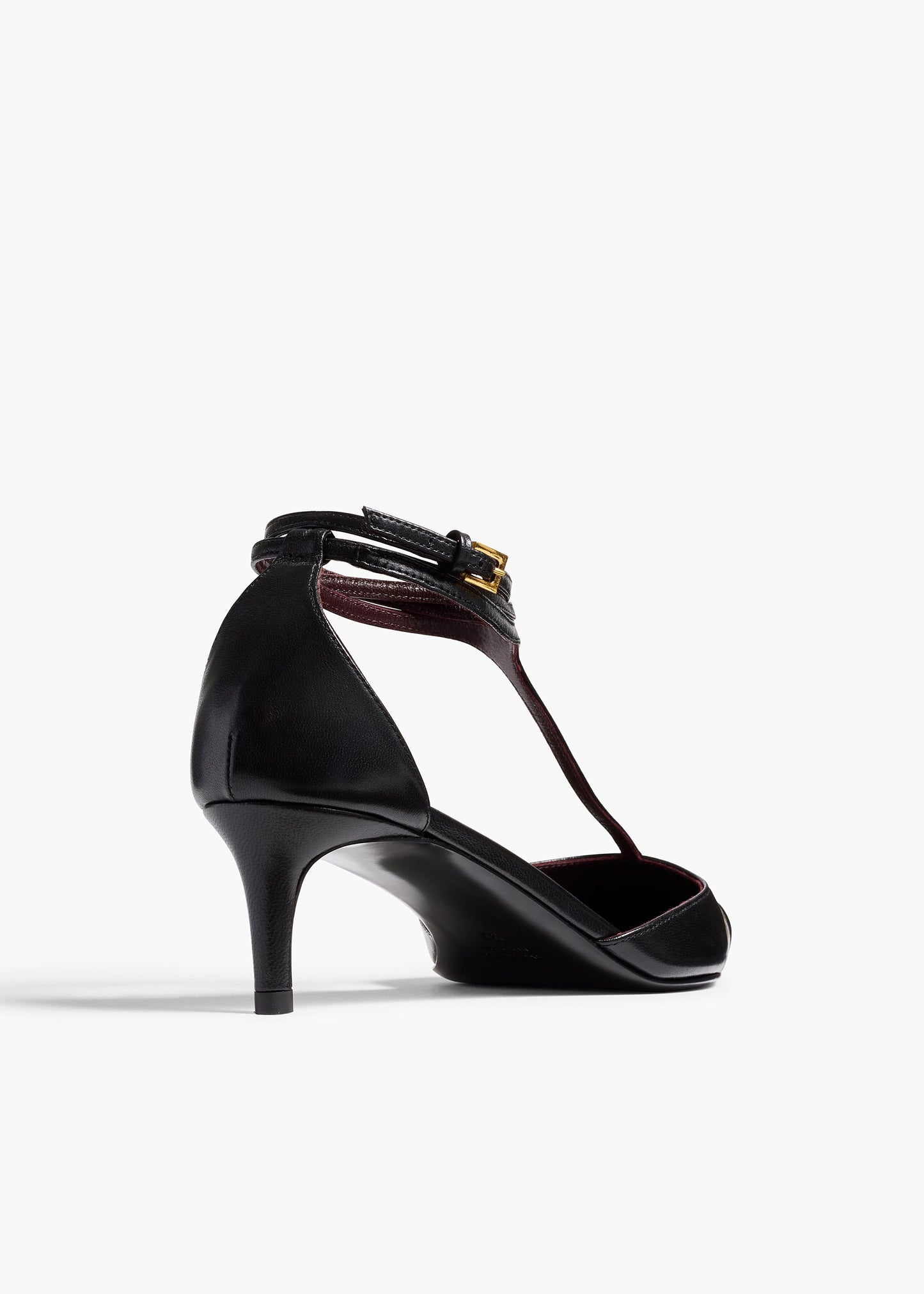 Mia Pump in Black Leather