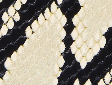 Loop Flat Sandal in Natural Python-Embossed Leather