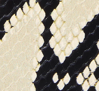 Mia Pump in Natural Python-Embossed Leather
