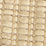 Cage Flat Sandal in Natural Raffia with Black Leather