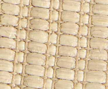Cage Sandal in Natural Raffia with Black Leather