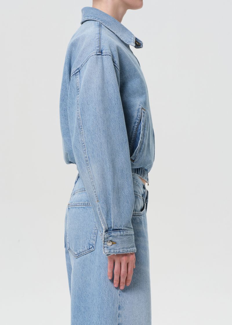 Nile Denim Blouson Jacket in Space