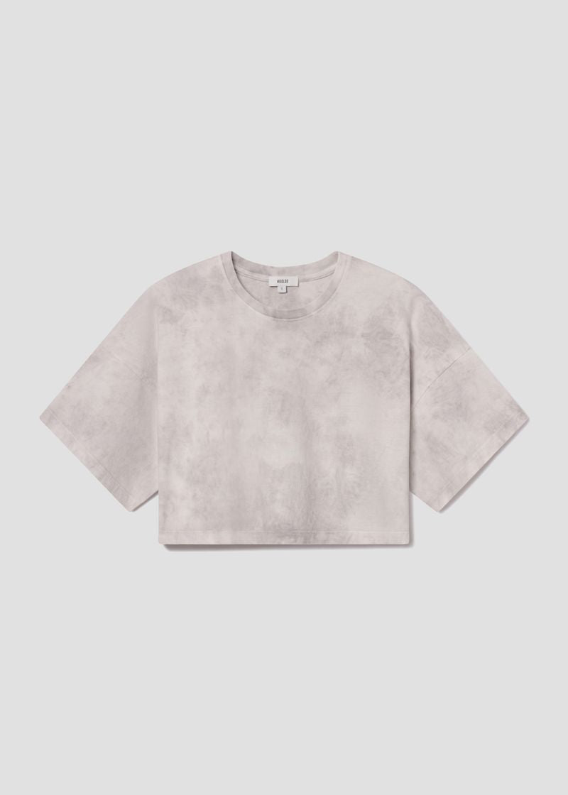 Arli Oversized Cropped Tee in Turbine