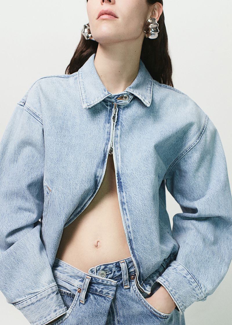 Nile Denim Blouson Jacket in Space