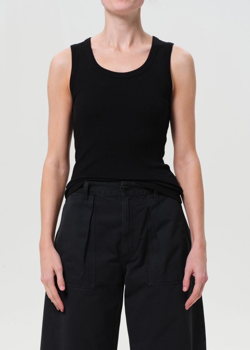 Poppy Tank in Black