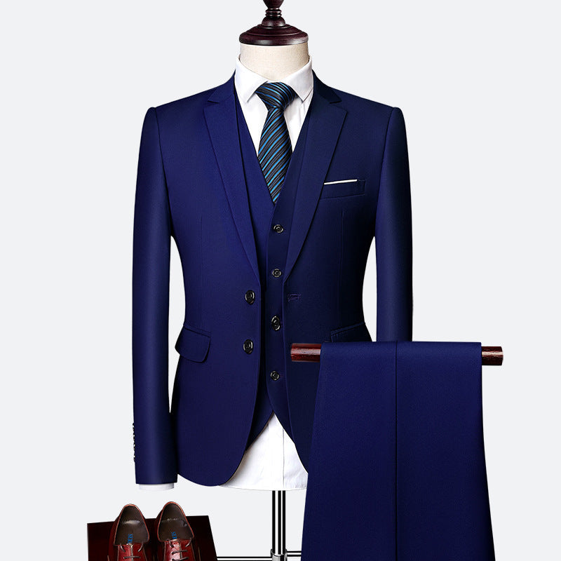 David Suit for Men – Elegant 3-Piece Suit, Breathable & Comfortable for Weddings & Business