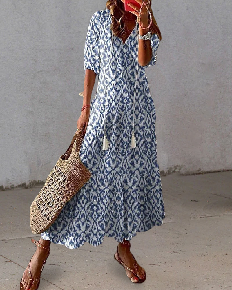 Blanche Maxi Dress for Women – Boho Chic, Light Cotton & Ibiza Summer Style