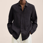 Giovanni Shirt for Men – Breathable Linen, Long Sleeves, Classic & Elegant Design