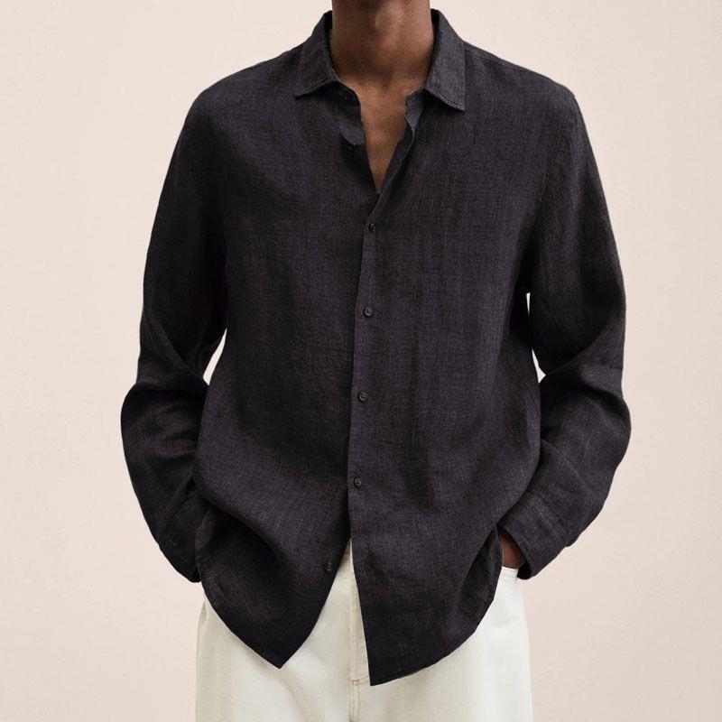 Giovanni Shirt for Men – Breathable Linen, Long Sleeves, Classic & Elegant Design