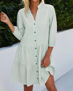 Suzanne Summer Dress for Women – 100% Cotton, Sleeveless and Flowy Cut for Optimal Comfort