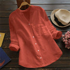 Aloyse Shirt for Women – Comfort in Breathable Linen-Cotton & Relaxed Loose Cut