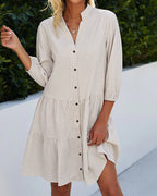 Suzanne Summer Dress for Women – 100% Cotton, Sleeveless and Flowy Cut for Optimal Comfort