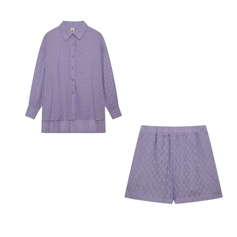 Aaliyah Summer Set for Women – Light Cotton Set with Top and Shorts in Casual Style