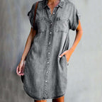 Valerie Denim Dress for Women – Elegant Denim Dress with Flattering Cut & Everyday Comfort