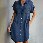 Valerie Denim Dress for Women – Elegant Denim Dress with Flattering Cut & Everyday Comfort