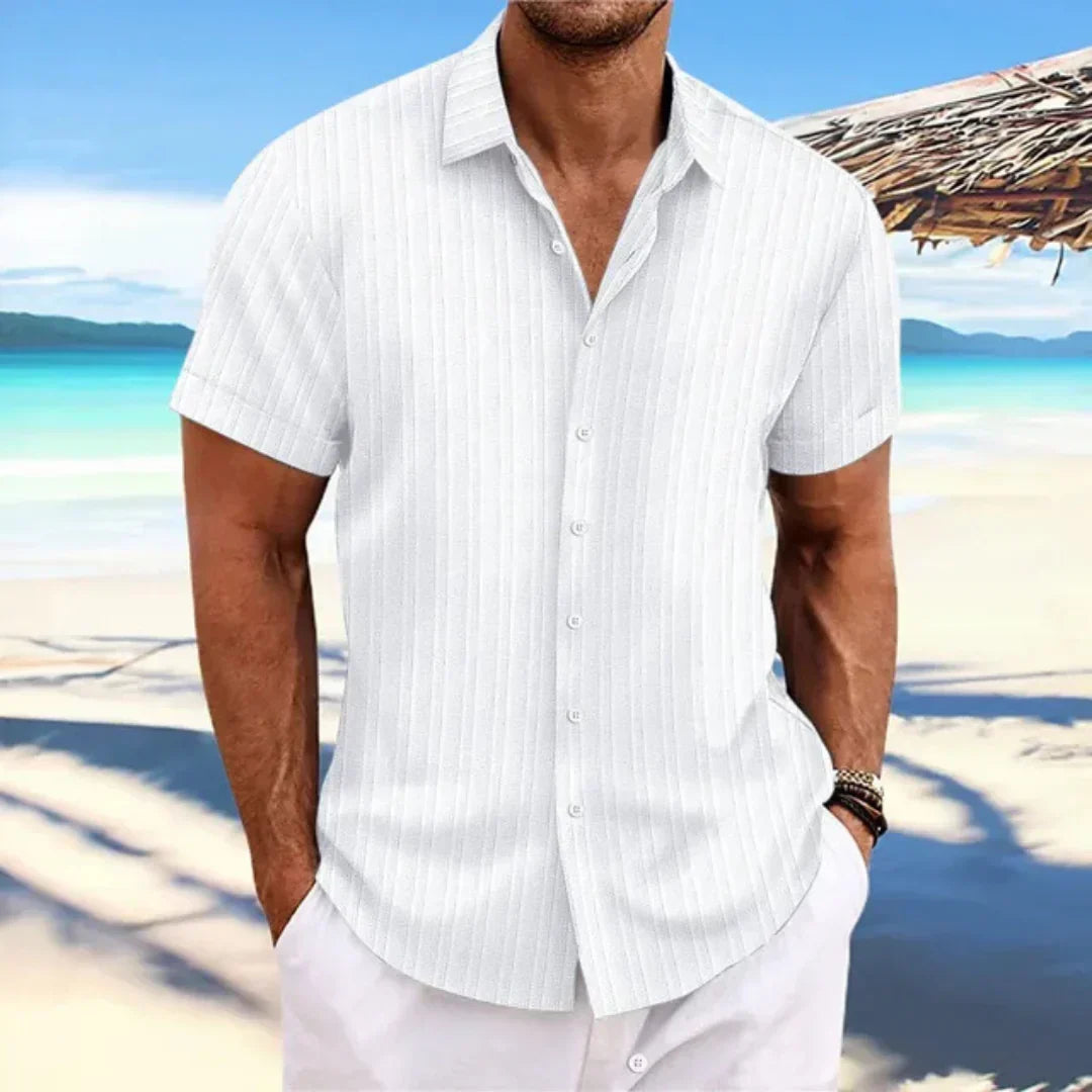 Luke Shirt for Men – Classic Short-Sleeve Shirt with Modern Cut for a Casual Summer Look
