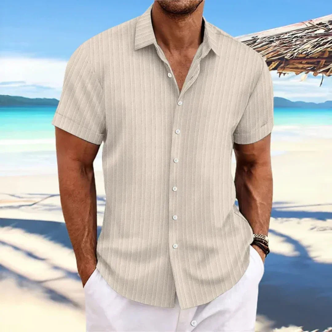 Luke Shirt for Men – Classic Short-Sleeve Shirt with Modern Cut for a Casual Summer Look