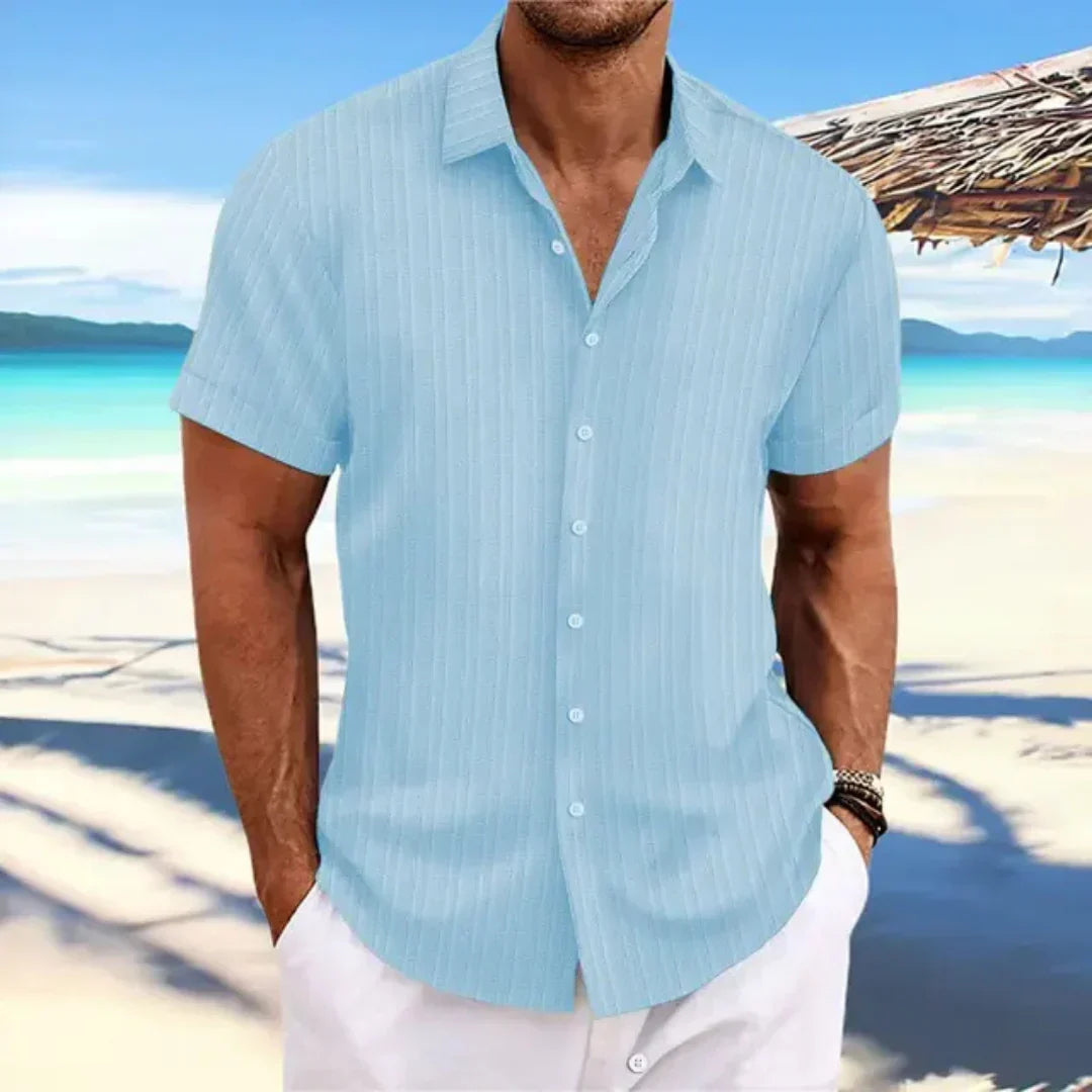 Luke Shirt for Men – Classic Short-Sleeve Shirt with Modern Cut for a Casual Summer Look