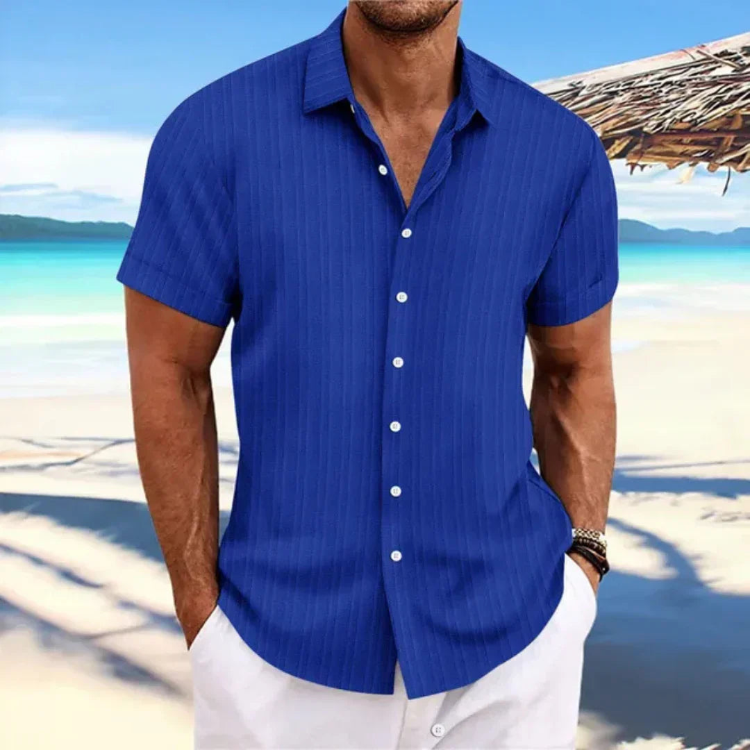 Luke Shirt for Men – Classic Short-Sleeve Shirt with Modern Cut for a Casual Summer Look