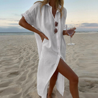 Zoya Shirt Dress for Women – Elegant Oversized Blouse with Comfortable Cut & Chic Look