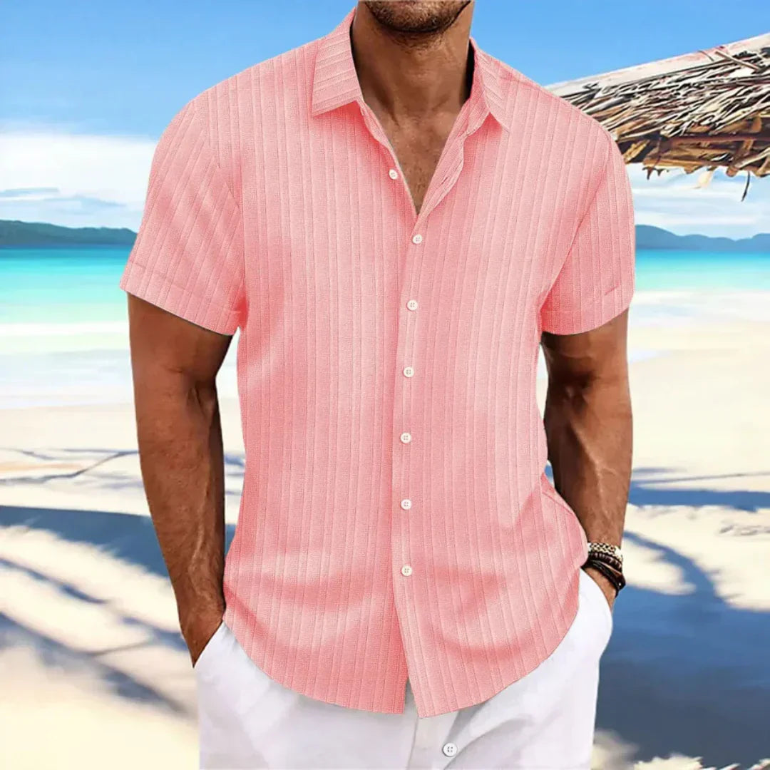 Luke Shirt for Men – Classic Short-Sleeve Shirt with Modern Cut for a Casual Summer Look