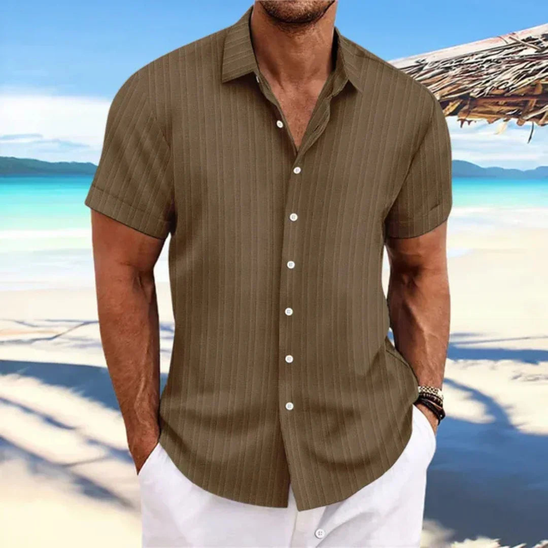 Luke Shirt for Men – Classic Short-Sleeve Shirt with Modern Cut for a Casual Summer Look