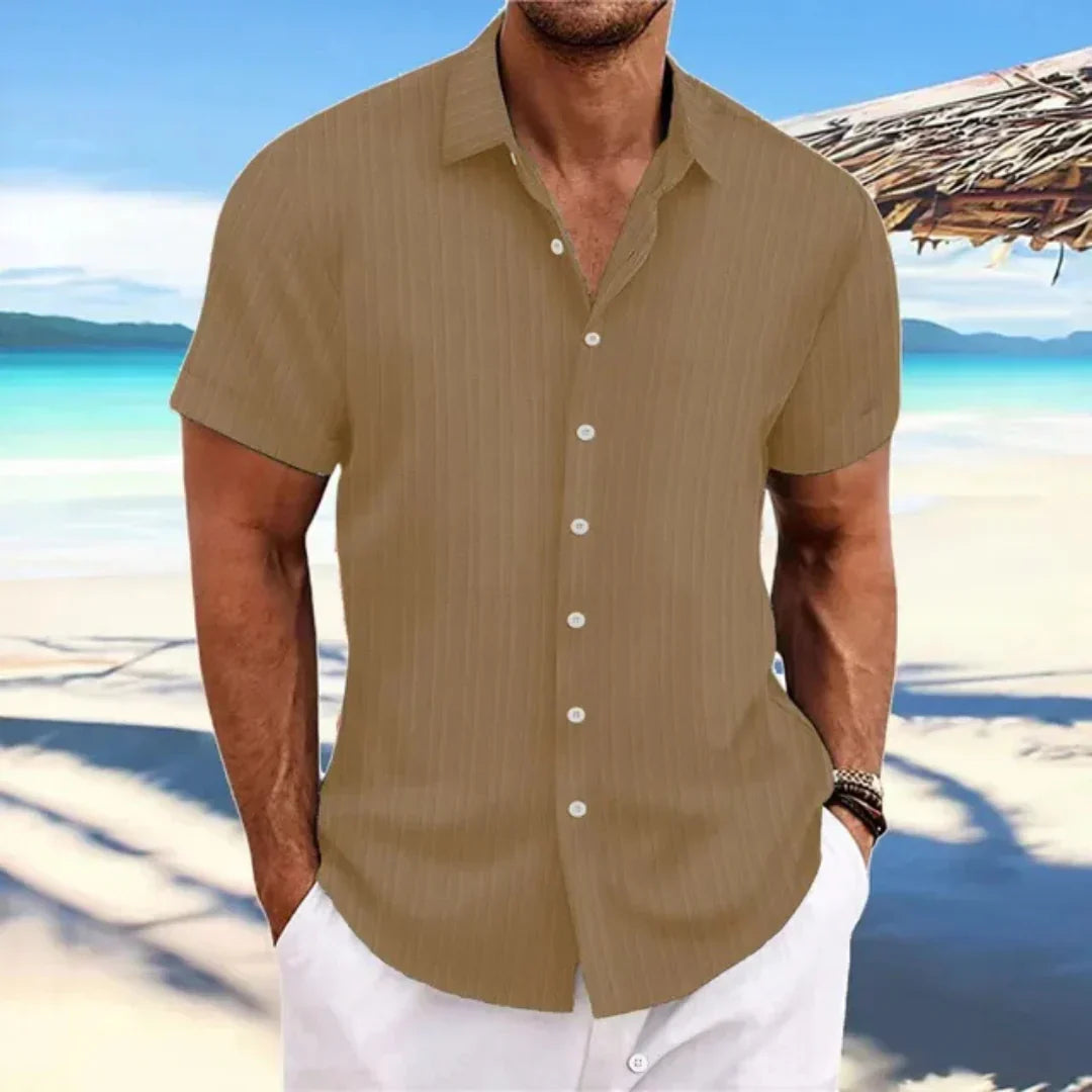 Luke Shirt for Men – Classic Short-Sleeve Shirt with Modern Cut for a Casual Summer Look