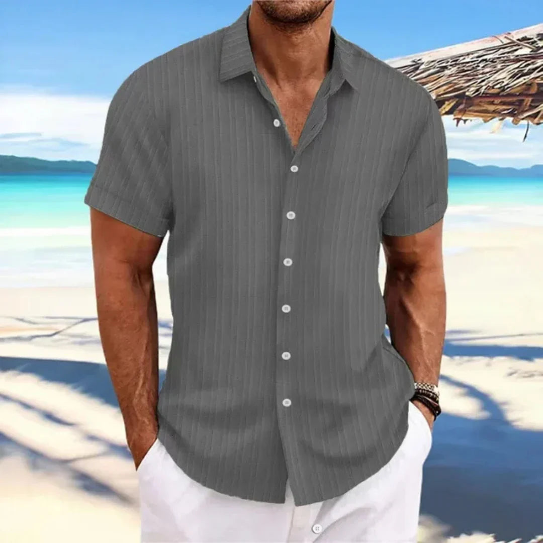 Luke Shirt for Men – Classic Short-Sleeve Shirt with Modern Cut for a Casual Summer Look