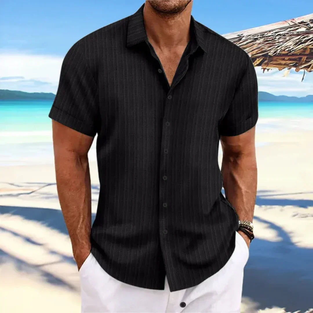 Luke Shirt for Men – Classic Short-Sleeve Shirt with Modern Cut for a Casual Summer Look