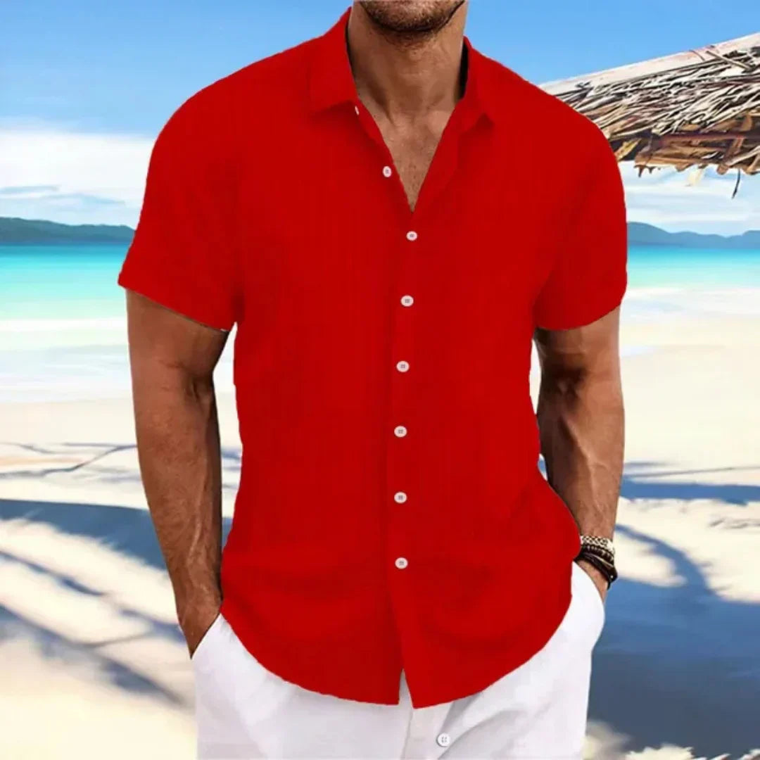 Luke Shirt for Men – Classic Short-Sleeve Shirt with Modern Cut for a Casual Summer Look