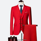 David Suit for Men – Elegant 3-Piece Suit, Breathable & Comfortable for Weddings & Business