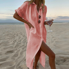 Zoya Shirt Dress for Women – Elegant Oversized Blouse with Comfortable Cut & Chic Look