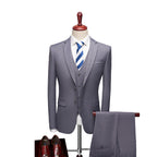 David Suit for Men – Elegant 3-Piece Suit, Breathable & Comfortable for Weddings & Business