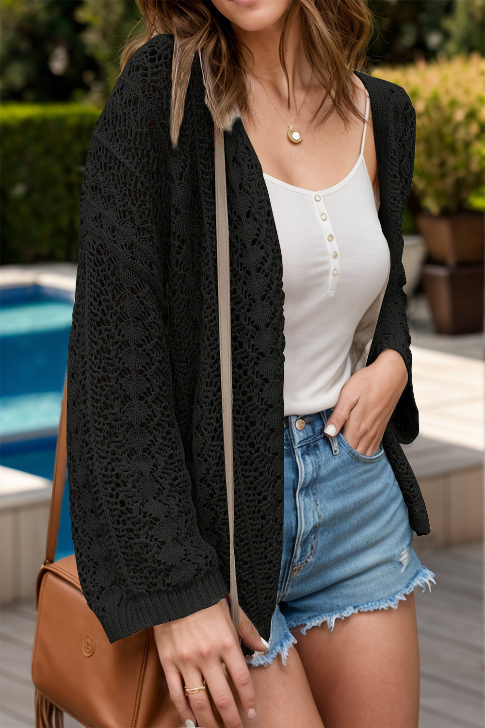 Sienna Crochet Vest for Women – Light Openwork Cardigan in Boho Style & Summer Cut
