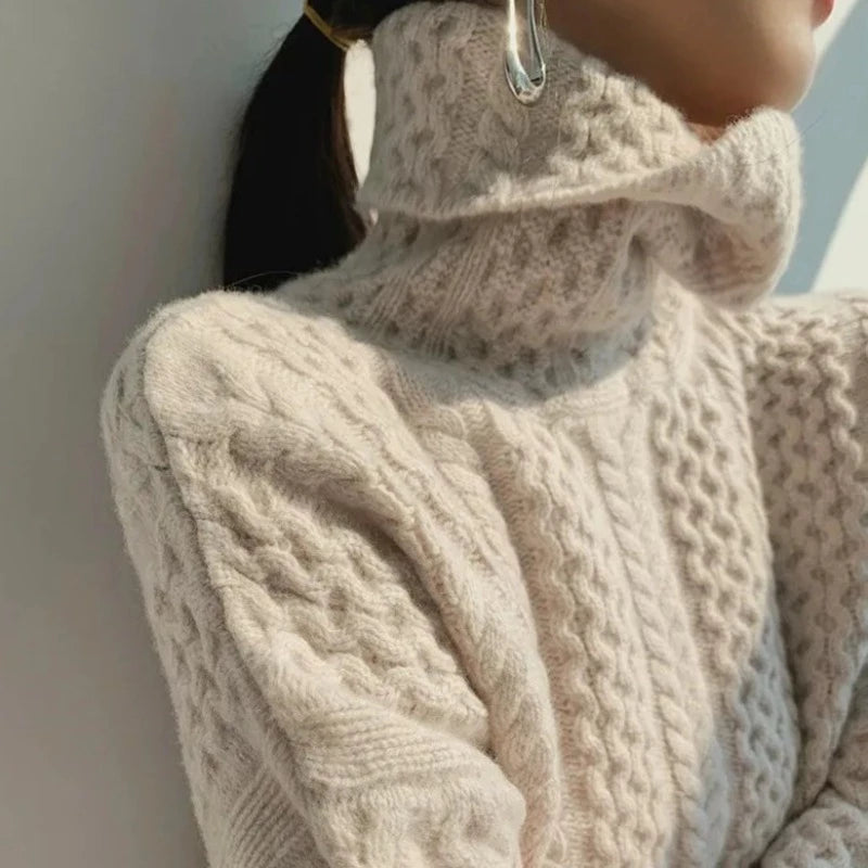 Camille Cashmere Sweater for Women – Soft Turtleneck, 100% Cashmere Luxury & Elegant Style