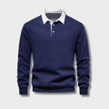 Hugo Polo Sweater for Men – Breathable Long-Sleeve Sweater with Classic Collar & Timeless Style