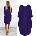 Delaney Summer Dress for Women – Light Fabric, Loose Cut & Chic Round Neck
